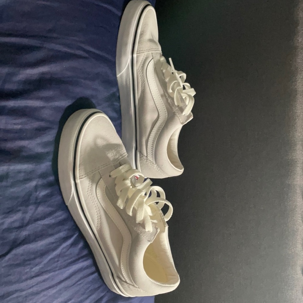 Light gray vans suede in the front used only once
